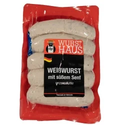 Salchicha Weisswurst con Mostaza Dulce 5x60g