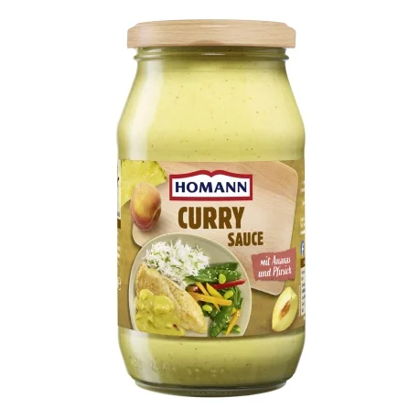 Salsa de Curry con Piña y Melocotón