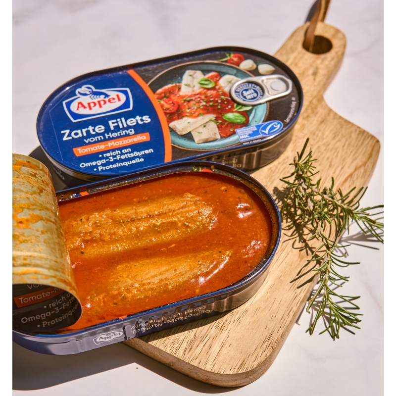Filetes de Arenque en Crema de Tomate