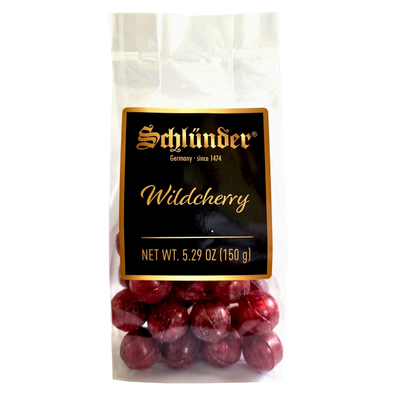 Caramelos clásicos alemanes de cereza silvestre