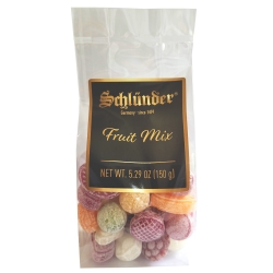 Hard candy fruit mixture