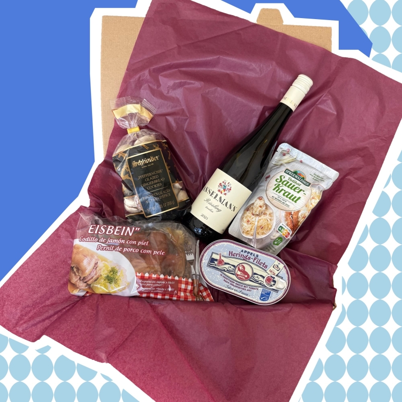 Cesta de Navidad Gourmet: con producto 100% alemán