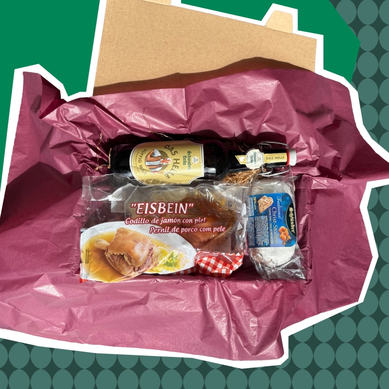 Cesta de Navidad ideal para regalar: con producto 100% alemán