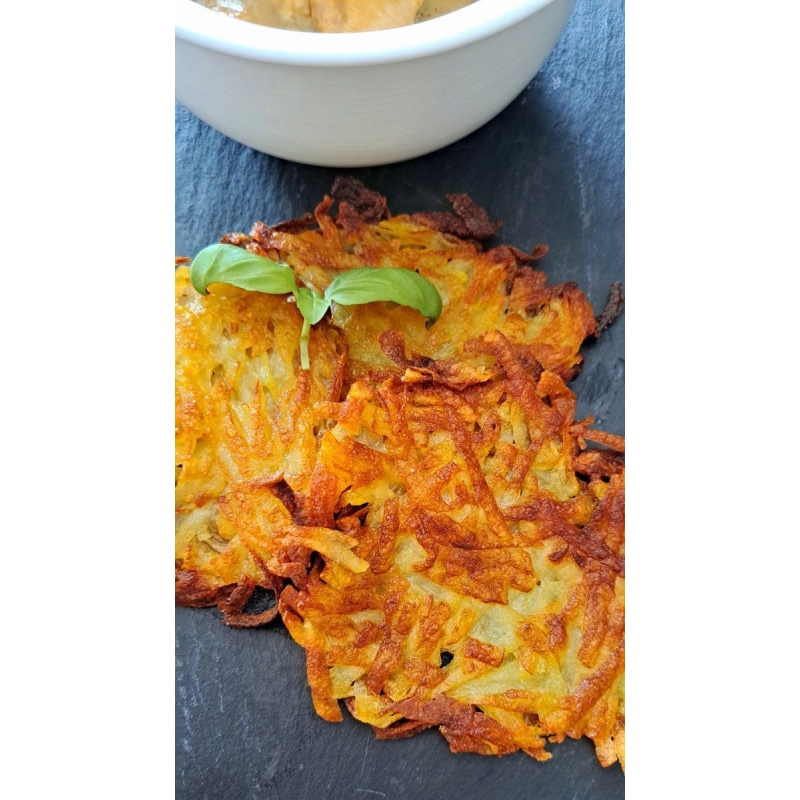 Kartoffelpuffer - Tortitas de patatas alemanas