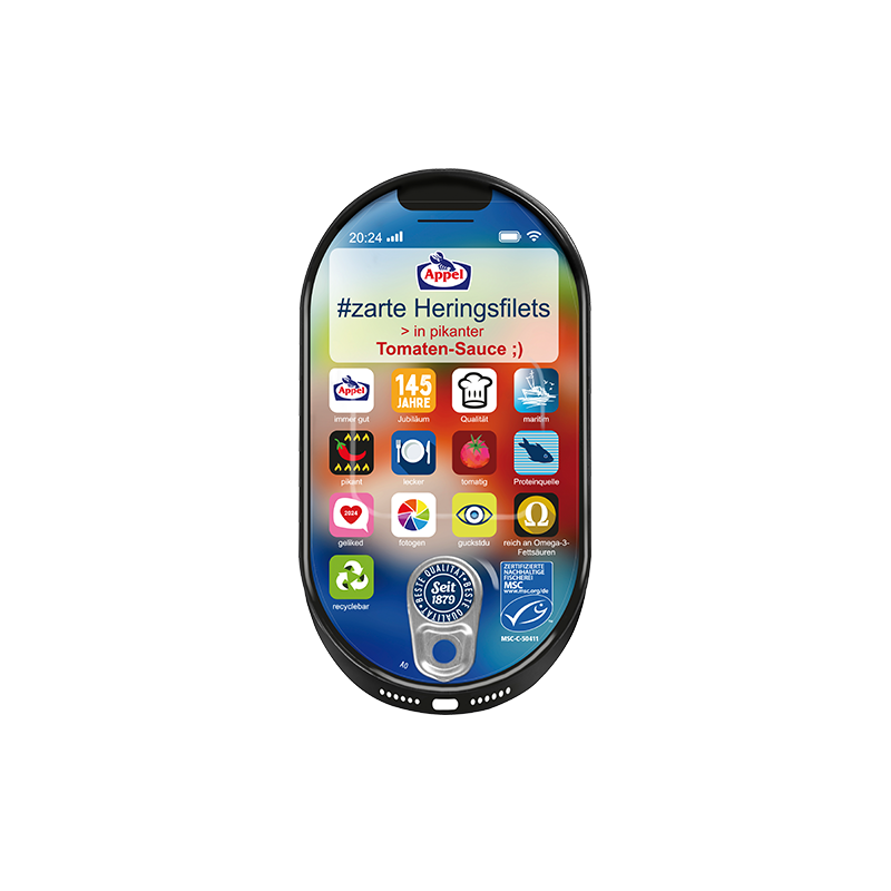 Filetes de arenque en salsa de tomate picante