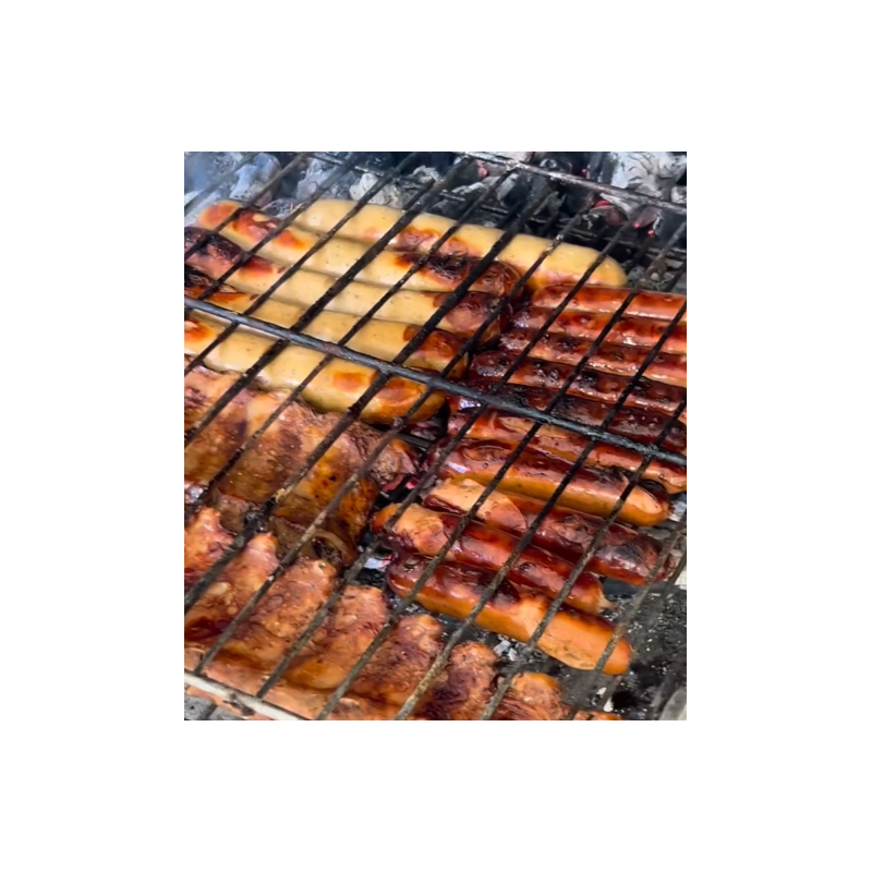 Pack Barbacoa para 6: Costillar, Salchichas, Aperitivos y Mostaza Alemana