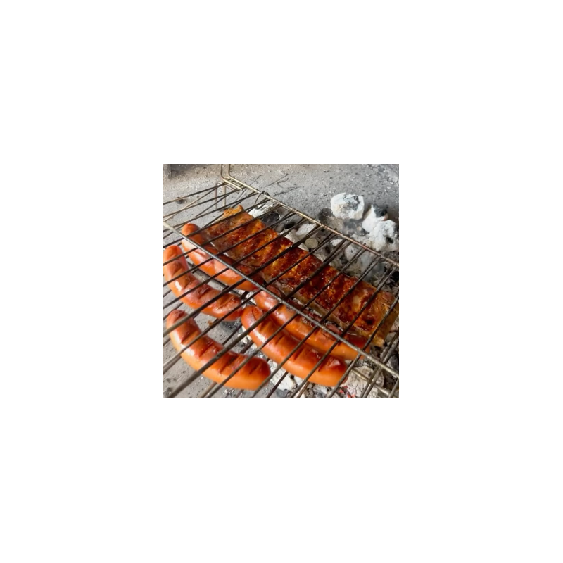 Gran Pack Barbacoa para 8: Costillar, Codillo, Salchichas, Aperitivos y Vino Blanco