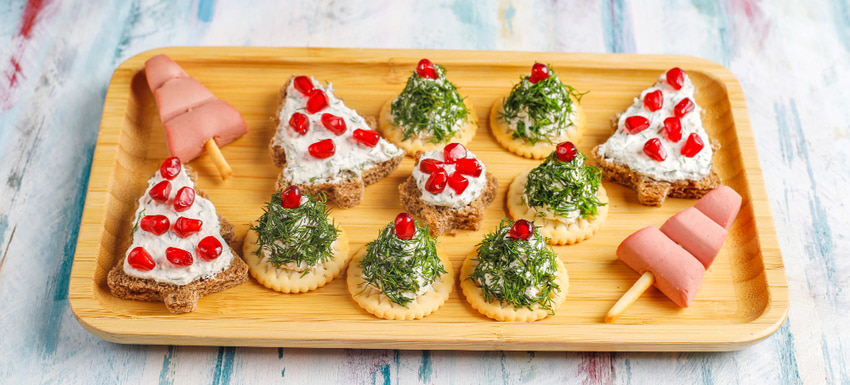 Ideas fáciles y rápidas de canapés y aperitivos navideños