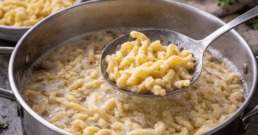 Elaboración paso a paso de los Spätzle