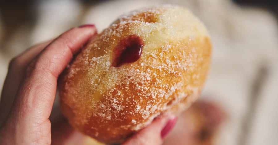 Receta paso a paso de berlinas rellenas de mermelada de fresa